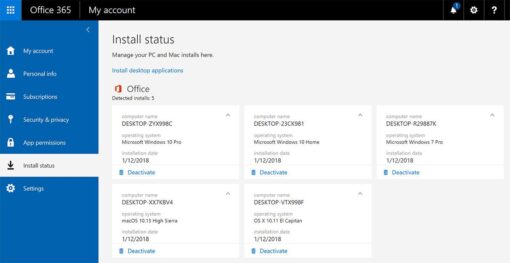 Microsoft Office 365 Plus For 5 Devices for Windows/MAC - Subscription valid 2024/08 - Image 3