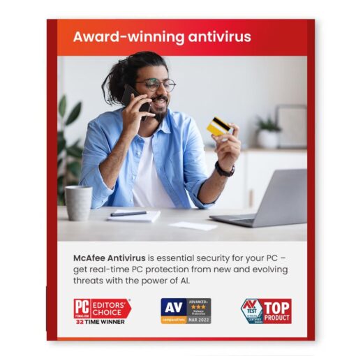 McAfee AntiVirus Plus (10 Devices, 1 Year) - PC, Android, Mac, iOS - Image 3