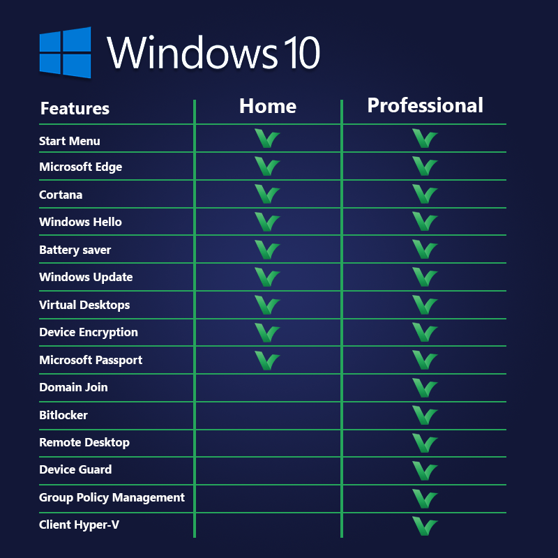 how many gigs is windows 10 pro download