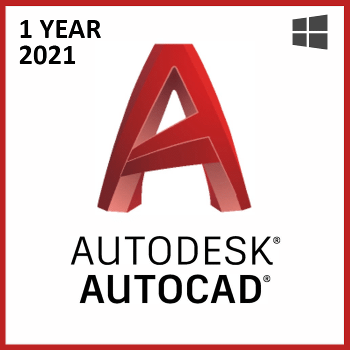 autodesk autocad 2021 for one year for windows
