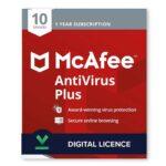 McAfee AntiVirus Plus (10 Devices, 1 Year) - PC, Android, Mac, iOS