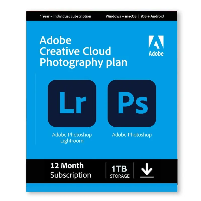 photographic_1tb Adobe Photography 1TB Plan 12 Month Activation - Image 1