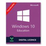 Windows 10 Education Activates 1 PC Online