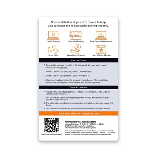 Avast Driver Updater 1 Device 1 Year Activation - Image 2