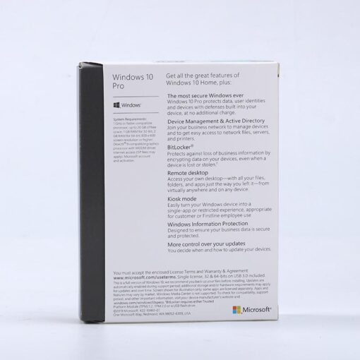 Microsoft Windows 10 Professional 1 PC Activation 64 Bit English USB Pack - Image 3