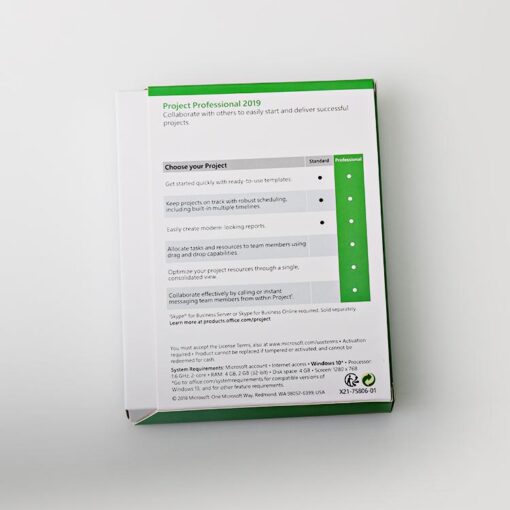 Microsoft Project Professional 2019 1PC Activation + Retail Keycard - Image 4