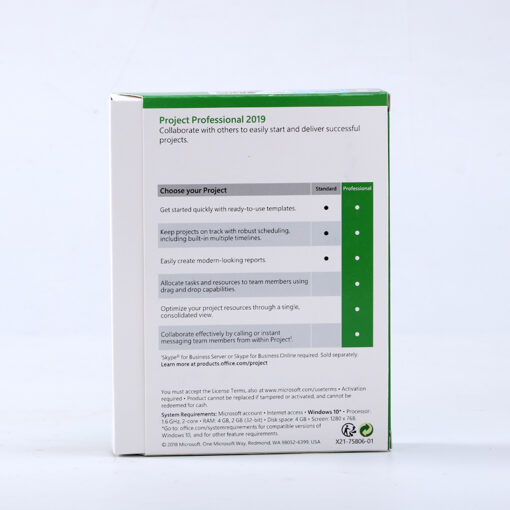 Microsoft Project Professional 2019 1PC Activation + Retail Keycard - Image 6