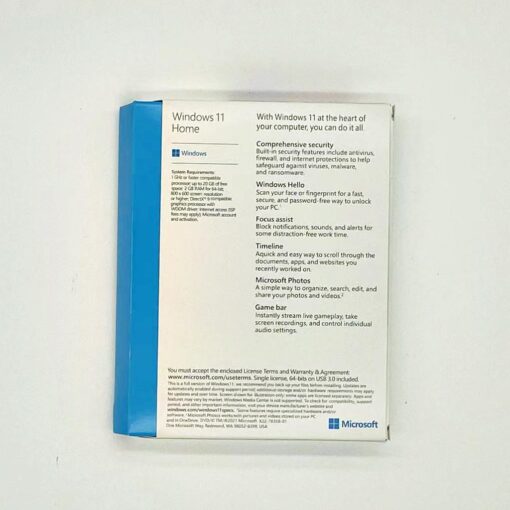 Microsoft Windows 11 Home 1 PC Activation 64 Bit English USB Pack - Image 3