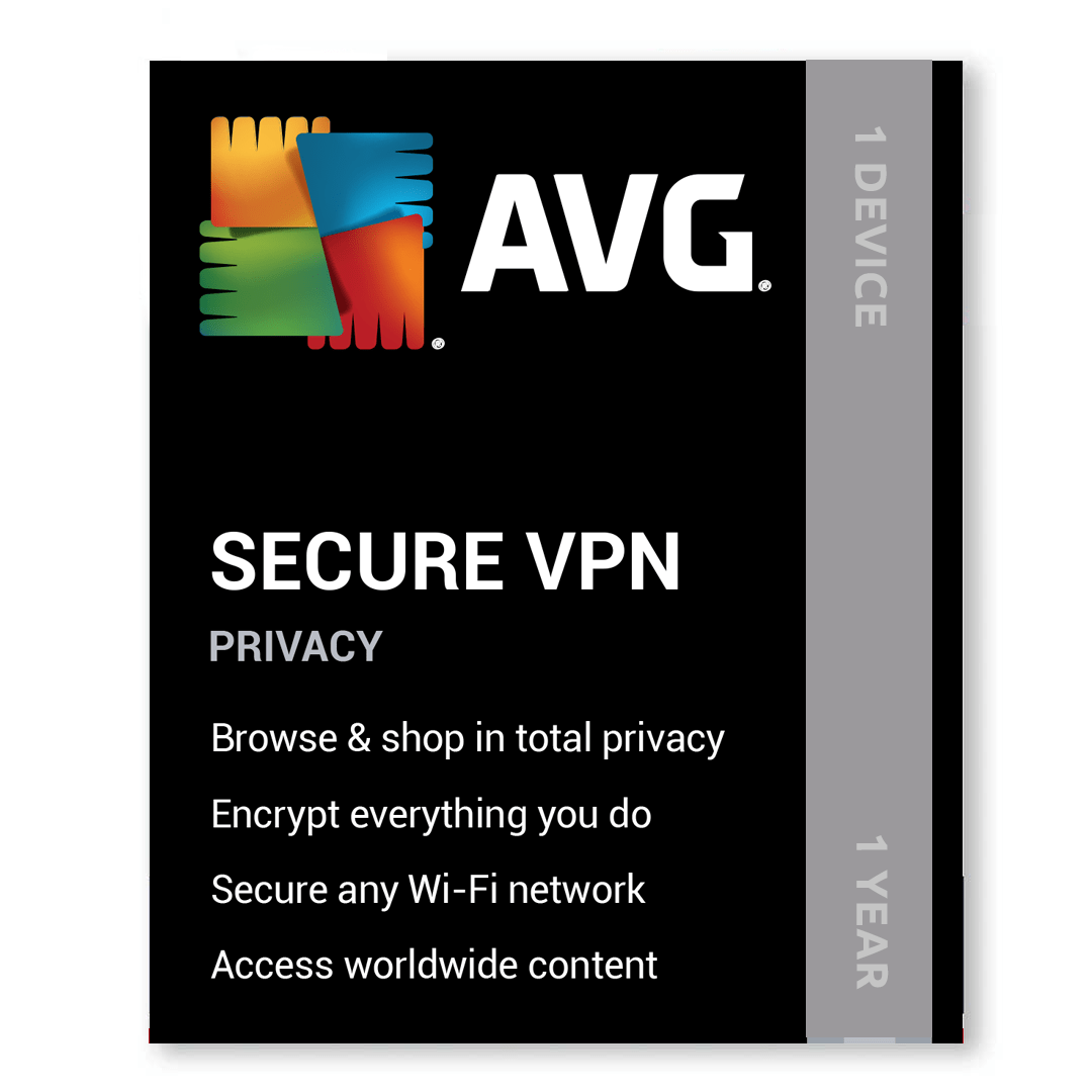 Avg_vpn AVG Secure VPN 1 Device 1 Year Activation - Image 1