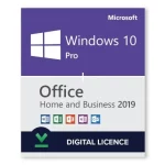 Windows 10 Pro + Microsoft Office 2019 Home and Business Bundle - Digital Licences 1PC